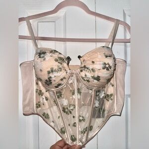 Floral Lace Corset Top